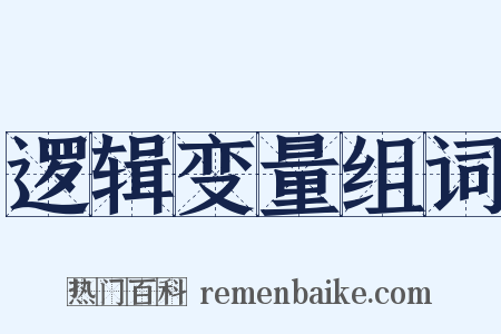 逻辑变量组词是什么意思的图片